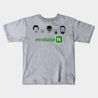 Walter White Evolution Kids T-Shirt